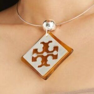 Tory Burch Logo Statement Necklace